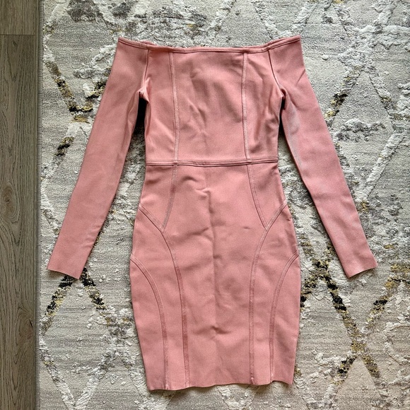 Misguided Pink Bodycon Dress - Picture 1 of 3